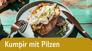 Kumpir selber machen Gefüllte Ofenkartoffel mit Pilzen 🥔🍄  REWE Deine Küche [upl. by Enirac]