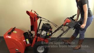 Two stage snow thrower auger belt replacement [upl. by Beebe209]