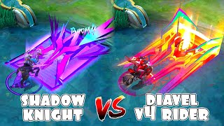 Leomord Diavel V4 Rider VS Shadow Knight Skin Comparison [upl. by Niltag471]