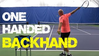 One Handed Backhands Made EASY [upl. by Nehtanhoj]