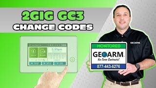 2GIG GC3  How to Add User Codes [upl. by Mateo]