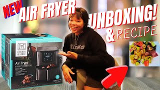 THIS AIR FRYER by KITCHEN amp TABLE is AMAZING amp Its PERFECT FOR A LARGE FAMILY review kitchentools [upl. by Skolnik75]