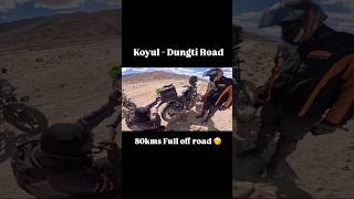 Koyul  Dungti Road 🥴 ladakhbikeride telugumotovlogs ladakhtrip continetalgt650 royalenfield [upl. by Earehc862]