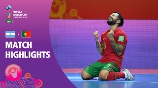 Argentina v Portugal  FIFA Futsal World Cup 2021  Match Highlights [upl. by Melvyn]