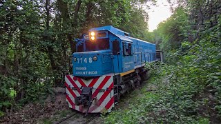 EMD G22 7748 TAC con el Cantesur cargado por Dumesnil [upl. by Blalock117]