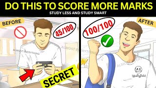 STUDY LESS amp SCORE MORE  Smart Study Tips Tamil  Motivation to Increase Focus almost everything [upl. by Ailecec]