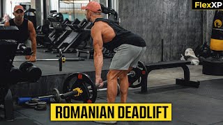 Romanian Deadlift Form amp Tutorial Guide 30 Seconds  FlexXP [upl. by Lucrece]