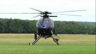 McDonnell Douglas MD500E R 502 helicopter takeoff fast flyby landing  Gödöllő 2011 [upl. by Sandye]