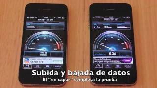 Comparativa velocidad Yoigo al superar los 500MB en tarifa internet para llevar [upl. by Andria]