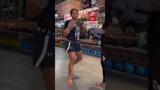 KickboxingStriking Drill with Ilonka Elmont and Lucien Carbin [upl. by Ydnor]