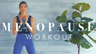 Cardio amp Strength HIIT for Women  All Standing Workout with Dumbbells for Menopause [upl. by Ellenig]