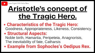 Aristotle’s concept of the Tragic HeroExplanation in Hindi [upl. by Domella700]