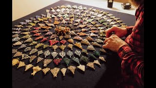 Adam Wide talks about his collection of Christmas tree brooches on display at Chatsworth [upl. by Marmawke]