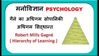 गैने का अधिगम सिद्धांत  Hierarchy of Learning II Gagne learning theory [upl. by Tennies65]