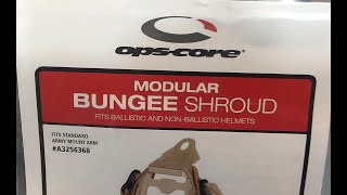 OpsCore MBS Modular Bungee Shroud Night Vision Helmet Shroud [upl. by Amaleta]