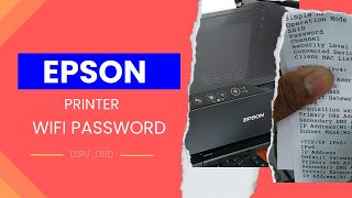 How to find WiFi password in epson printer epsonwifi [upl. by Edric]