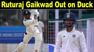 Ranji Trophy  Ruturaj Gaikwad Out on DUCK  Team 126 All out  Ruturaj Failing on Every Chances [upl. by Ylenats]