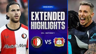 Feyenoord vs Bayer Leverkusen Extended Highlights  UCL League Phase MD 1  CBS Sports Golazo [upl. by Atiuqiram436]