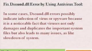 How to Fix Dsounddll error [upl. by Dubenko945]