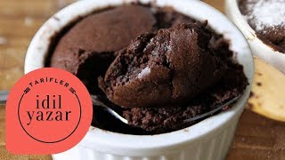 Evde Sufle Nasıl Yapılır  Çikolatalı Sufle Tarifi  İdil Yazar  Chocolate Souffle [upl. by Gladstone878]