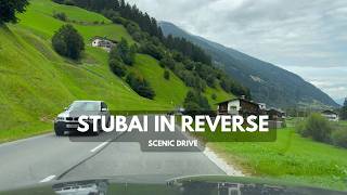 🇦🇹4k scenic Alpine drive from Stubai Glacier through and out of Stubaital in early September [upl. by Eecart]