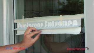 Vinyl Lettering Installation How To [upl. by Idroj]