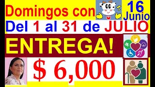 DEL 1 al 31 JULIO PAGOS BIENESTAR PAGOS PENSION IMSS E ISSSTE Y PAGO EXTRA DRA SHEINBAUM Y AMLO [upl. by Oluas]