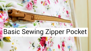 Sewing Zipper For Beginners  基本拉链车缝法❤❤ [upl. by Nnylecoj870]