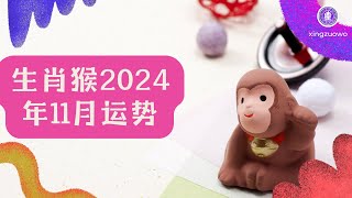 2024年11月属猴人运势 属猴2024年11月运程生肖猴 2024年运势 11月运势 属猴运势 [upl. by Irahk]