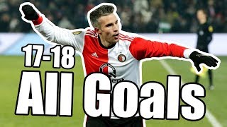 Feyenoord Rotterdam  All Goals 20172018 [upl. by Shellans]