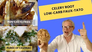 LOW CARB KETO CELERY ROOT FAUXTATO POTATO REPLACEMENT [upl. by Jule]