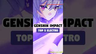 TOP 5 ELECTRO CHARACTERS IN 50 GENSHIN IMPACT [upl. by Dulcy]