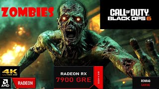 Black Ops 6 Zombies On RX 7900 GRE with EXTREME Graphics  Up to 4K [upl. by Orgell303]