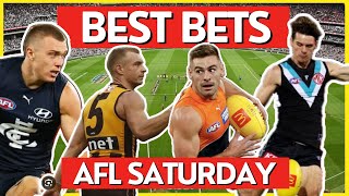 4x Best Bets For AFL Round 5  Saturday Tips Stats amp Predictions [upl. by Adnalro694]