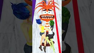 Kiss Run Anxiety vs Anger In Barry Prison insideoutshorts insideoutsadness [upl. by Moishe]