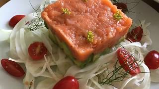 tartare di salmone e avocado 🥑 [upl. by Llerred]