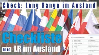 Long Range im Ausland Checkliste Unterlagen Ausrüstung deutsch [upl. by Torres]