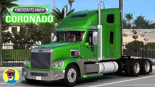 Freightliner Coronado  mod review descarga gratis  ATS 151 [upl. by Htepsle]