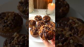 100 Days of Healthy Desserts  day 90 Banana Muffins🤩 healthyrecipes healthydessert glutenfree [upl. by Legnaesoj]