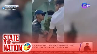 Kakandidato sa pagkamayor sa Himamaylan City Negros Occidental inagawan ng certificate  SONA [upl. by Eiramanit]