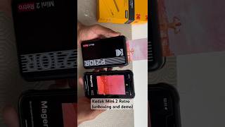 KODAK MINI 2 RETRO PHOTO PRINTER ASMR photoprinter portableprinter kodak techdeals shorts [upl. by Issej]