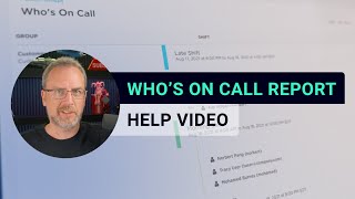 Who’s on Call Report  xMatters Support [upl. by Zildjian]