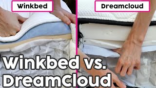 Winkbed vs Dreamcloud  6 Mattress Models Compared [upl. by Bilat403]