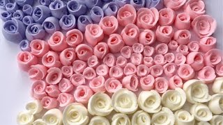 How To Make Royal Icing Roses [upl. by Enaled]