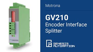 Motrona GV210 Encoder Interface Splitter  Genesis Automation [upl. by Johiah]