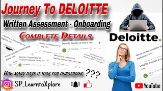 Deloitte Complete Details 👩‍💻 Written Assessment to Onboarding 💯✨👏  Deloitte  deloitte [upl. by Prasad319]