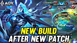 AOV  VOLKATH GAMEPLAY  NEW BUILD AFTER NEW PATCH  ARENA OF VALOR LIÊNQUÂNMOBILE ROV [upl. by Gausman]