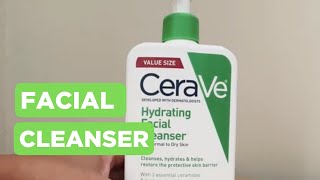 CeraVe Hydrating Facial Cleanser Review [upl. by Sewoll396]