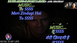 Tu Meri Zindagi Hai With Anuradha Voice Karaoke With Lyrics Eng amp हिंदी [upl. by Anayi]