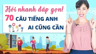 Luyện tập hỏi đáp tiếng Anh giao tiếp hằng ngày 70 câu cửa miệng của Tây Học tiếng Anh Online [upl. by Aigroeg780]